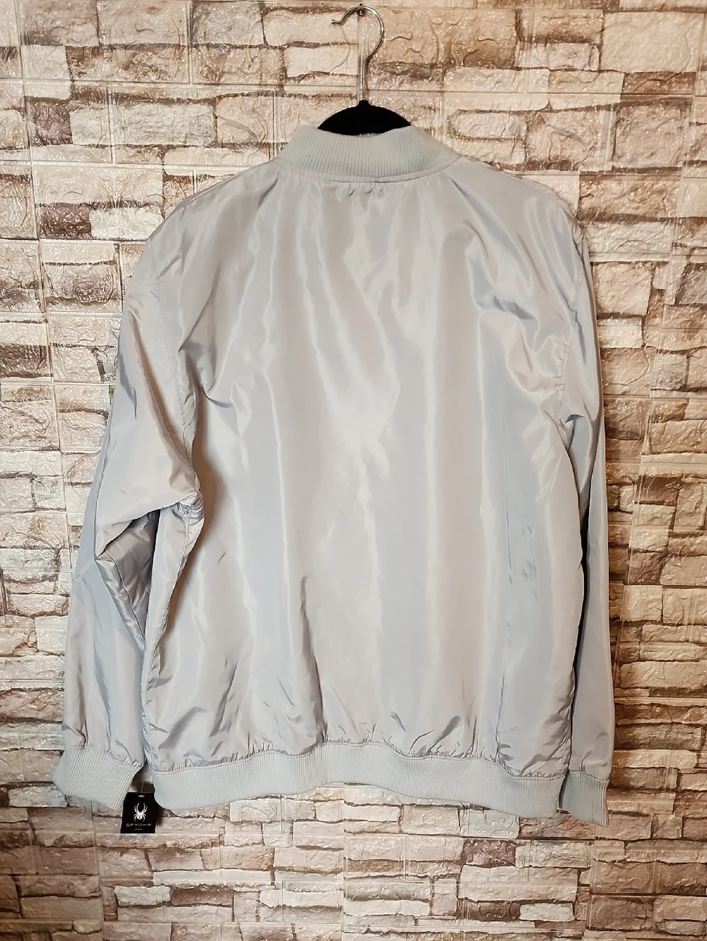 Spyder Gray Full Zip Jacket Brand New Thermoweb Pro Web Wind